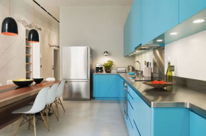 Cocina turquesa